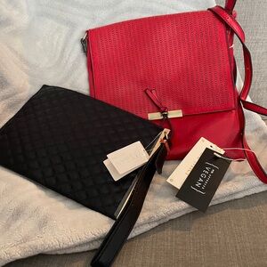 Red and Black Vegan Handbags